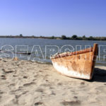 A boat out of water, Chutiari Lake, Mirpur Khas, Sindh, December 28, 2012