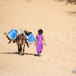 A child carry water back home, Chachro, Thar, Sindh, December 29, 2015
