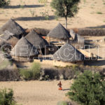 A hamlet, Chachro, Thar, Sindh, December 28, 2016