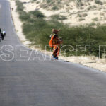 A woman on road, Naukot, Thar, Sindh, January 1, 2013