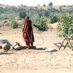 A woman taking water from well, Chachro, Thar, Sindh, December 29, 2015