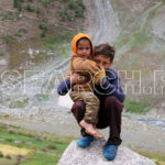 A young boy with his sister, Astore, Gilgit-Baltistan, August 30, 2016