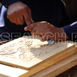 An artisan carving wood, Dargai, Malakand, February 14, 2016