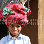 Boy with traditional turban of Thar, Chachro, Thar, Sindh, December 27, 2016