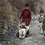 Children with their Street Ride, Alpuri, Shangla, KP, February 7, 2016