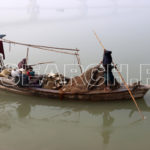 An old man with his family, Indus River, Dadu, Sindh, January 1, 2017